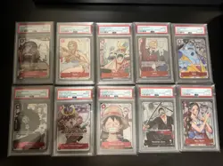 PSA 10 One Piece Card Game 25th Anniversary Set Sequential English - Image 1