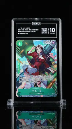 Baby 5 (Alt Art) OP05-034 Rare ONE PIECE Card The Best PRB-01 Japanese TAG 10 - Image 1