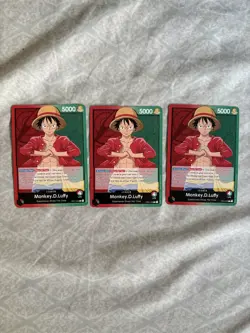Pre-Errata Monkey.D.Luffy (003) OP01-003 One Piece Demo Deck Card Leader - Image 1