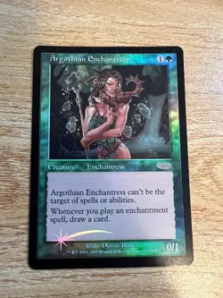 4x Argothian Enchantress FOIL Judge Gift Cards 2003 Magic the Gathering - Image 2