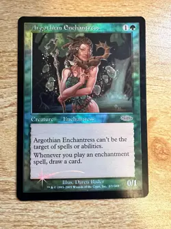 4x Argothian Enchantress FOIL Judge Gift Cards 2003 Magic the Gathering - Image 4