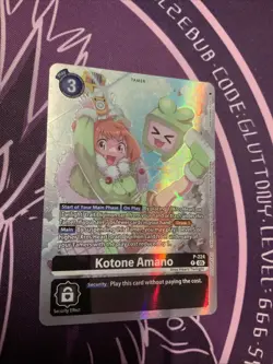 Kotone Amano Time Stranger Box Topper Promo P-224 NM Digimon Card Game - Image 1