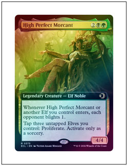 1x High Perfect Morcant, Foil - Extended Art, Lorwyn Eclipsed, Magic MTG NM - Image 1