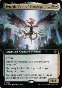 MTG Sigarda, Font of Blessings (Ext) (182) | NM | March of the Machine {MAT} - Image 1