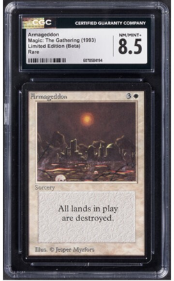 Magic: The Gathering Armageddon Limited Edition (Beta) CGC NM/Mint+ 8.5 - Image 1