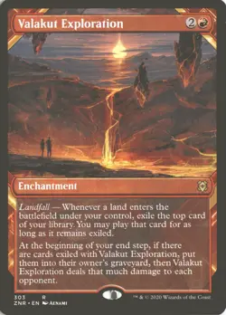 MTG Valakut Exploration (303) *Non-Foil* Showcase Zendikar Rising MT/NM - Image 1
