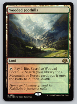 Wooded Foothills FOIL - Modern Horizons 3 MTG - Image 1