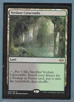 107 Verdant Catacombs Modern Horizons 2 (MH2) #260 Near Mint Never Played MTG - Image 1