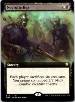 Necrotic Hex (Extended Art) Commander Legends, 649 NM - Image 1