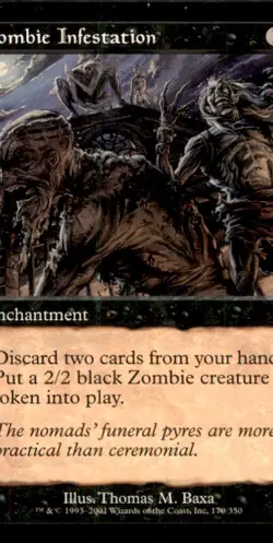 Zombie Infestation LP Light Play Odyssey MTG [9135] - Image 1