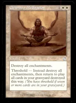 MTG Cleansing Meditation LP Light Play Torment [1882] - Image 1