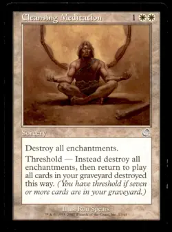 MTG Cleansing Meditation LP Light Play Torment [2632] - Image 1