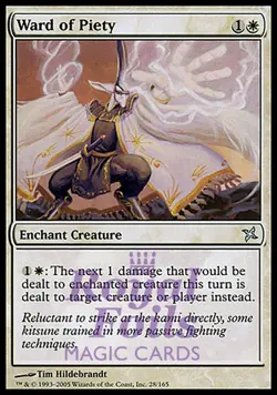 Ward of Piety 3x FOIL BOK MTG Betrayers Kamigawa Uncommon MINT white - Image 1