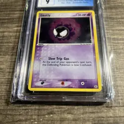 Pokemon Gastly EX Error Rarity Fire Red & Leaf Green #63/112 Rev. Holo CGC 9 - Image 2