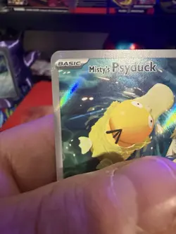 Pokemon Misty's Psyduck 193/182 Destined Rivals Illustration Rare Holo English - Image 2