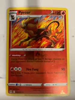 Pyroar 029/196 Lost Origin Pokemon Reverse Holo Foil Rare - Image 1