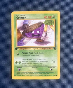 Pokemon Grimer 57/82 1st Edition Team Rocket WOTC LP - Image 1