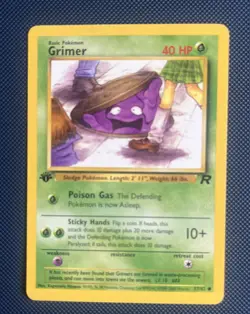 Pokemon Grimer 57/82 1st Edition Team Rocket WOTC LP - Image 3