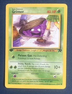 Pokemon Grimer 57/82 1st Edition Team Rocket WOTC LP - Image 4