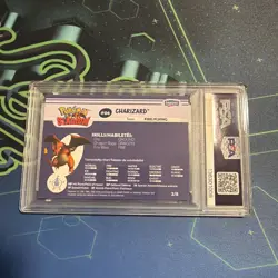 2000 DANONE POKEMON CHARIZARD TIP SHINY GOLD #2 PSA 9 - Image 2