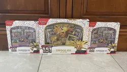 Pokemon Scarlet & Violet 151 Zapdos EX Box & 2 Alakazam EX Box - Image 1