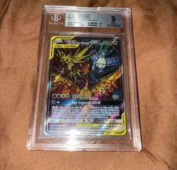 Hidden Fates ETB Promo Pokemon TCG Moltres, Zapdos, Articuno BGS 9 - Image 2