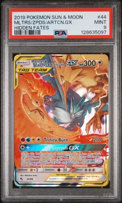 2019 Pokemon Sun & Moon Hidden Fates Molt red Zapdos Articuno GX Mint PSA 9 44 - Image 1