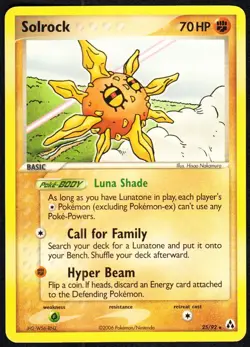 Solrock 25/92 Pokemon EX Legend Maker NM - Image 1