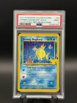 2021 Pokemon Celebrations Shining Magikarp Holo PSA 9 Mint #66 - Image 1