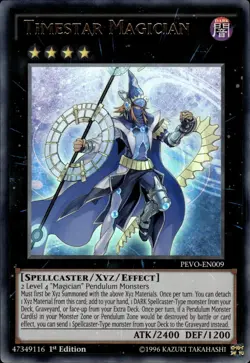 Timestar Magician - Ultra Rare 1st Edition PEVO-EN009 - NM - YuGiOh - Image 1