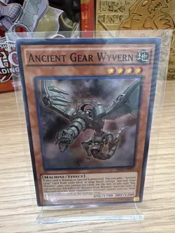 | Yugioh Ancient Gear Wyvern SR03-EN003 1st Edition Super Rare NM 🔥 | - Image 1