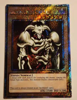 Summoned Skull Platinum Secret Rare Near Mint 1st Edition RA03-EN086 Yugioh! - Image 1