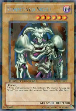 Yugioh! MP Summoned Skull - DT05-EN001 - Rare - Duel Terminal Moderately Played, - Image 1
