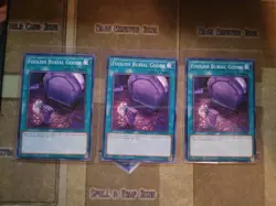 YUGIOH 3X FOOLISH BURIAL GOODS SDCB-EN030 COMMON 1ST ED NM - Image 1