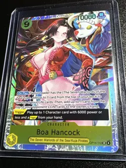 One Piece TCG The Azure Sea’s Seven English Boa Hancock Super Rare OP14-112 - Image 1