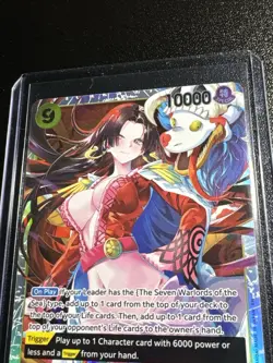 One Piece TCG The Azure Sea’s Seven English Boa Hancock Super Rare OP14-112 - Image 2