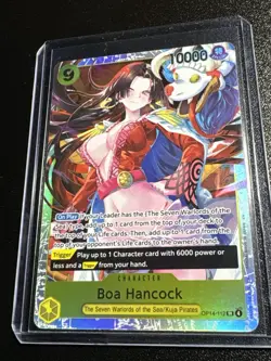 One Piece TCG The Azure Sea’s Seven English Boa Hancock Super Rare OP14-112 - Image 3