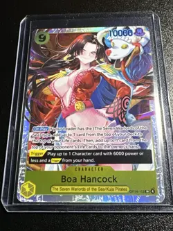 One Piece TCG The Azure Sea’s Seven English Boa Hancock Super Rare OP14-112 - Image 5