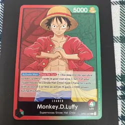 One Piece - Monkey.D.Luffy OP01-003 Leader - Romance Dawn PRE ERRATA - Image 1