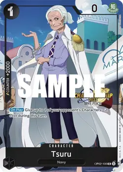 One Piece TCG: CS 2023 Event Pack OP02-106 Tsuru (Stamped Foil Promo) - M/NM - Image 3