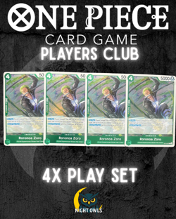 ONE PIECE RORONOA ZORO OP13-037 R CARRYING ON HIS WILL ENGLISH (4x)Playset - Image 1