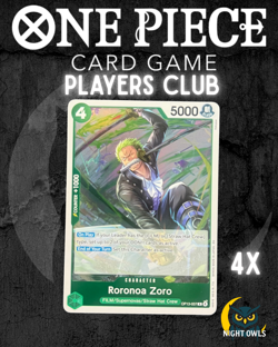 ONE PIECE RORONOA ZORO OP13-037 R CARRYING ON HIS WILL ENGLISH (4x)Playset - Image 2