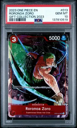 2023 ONE PIECE RORONOA ZORO GIFT COLLECTION 2023 PSA 10 - Image 1