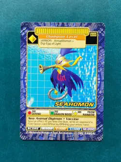 BO-259 Seahomon Digimon Card Digi-Battle Series 5 2002 Bandai MP - Image 1