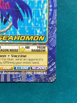 BO-259 Seahomon Digimon Card Digi-Battle Series 5 2002 Bandai MP - Image 4