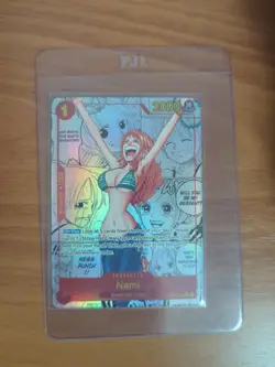 One Piece Trading Card Nami Manga Alt Art OP01-016 PRB-01 English Mint - Image 1