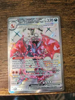 Charizard ex SVP 074 Tera Dark Holo Pokemon Card Near Mint 2024 Black Star Promo - Image 1