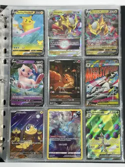 Pokemon Card Collection Binder Lot Holo Rare Mega Dream Mew Giratina Pikachu - Image 1