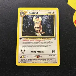 1st Edition Noctowl 42/111 LP/EX -Vintage Pokemon Card- Neo Genesis (7q) - Image 1