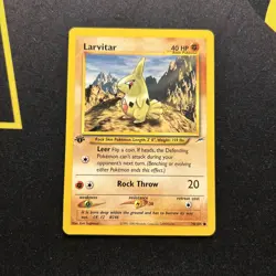 1ST EDITION Larvitar 70/105 LP -Vintage Pokemon Card- Neo Destiny (7q) - Image 1